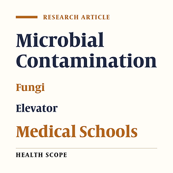 Bacterial and Fungal Contamination of Elevator Buttons in University Schools of Isfahan University of Medical Sciences, Isfahan, Iran