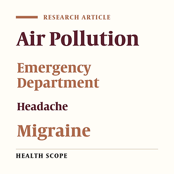 Air Pollution and Emergency Department Visits for Headache and Migraine