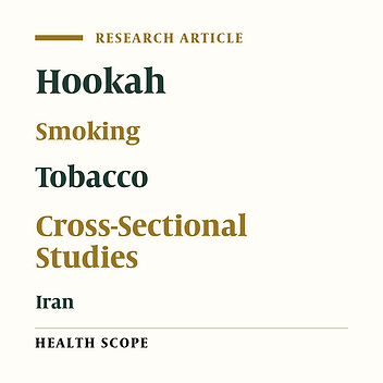 Characteristics of Iranian Hookah Smokers Aged 15 and Above: A Primary Report