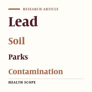 Cover image of the article: Assessment of Lead Contamination in Soils of Urban Parks of Khorramabad, Iran
