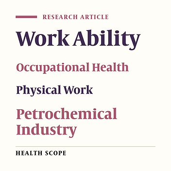 Work Ability of the Personnel of a Petrochemical Company and the Relationship Between Age and Physical Activities