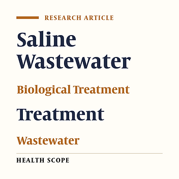 Determining the Salt Tolerance Threshold for Biological Treatment of Salty Wastewater