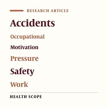 Safety Motivation and Work Pressure as Predictors of Occupational Accidents in the Petrochemical Industry