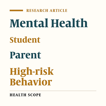 The Association of Mental Health with Family Relationships and High-Risk Behaviors in Female Students of South-Eastern Iran