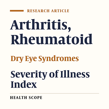 Relationship Between Severity of RA and Dry Eye Syndrome