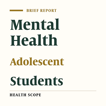 Mental Health of High School Students in Bandar Abbas, Iran: A Cross- Sectional Study