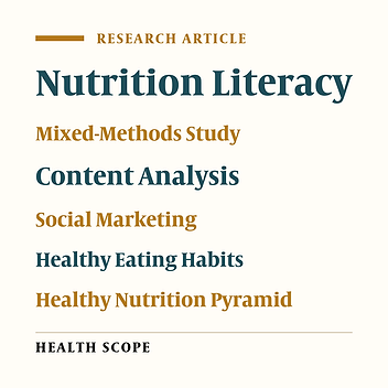 The Effect of Social Marketing Model on Promoting Nutrition Literacy and Healthy Dietary Behaviors of Women in Sanandaj City: A Mixed-Methods Approach
