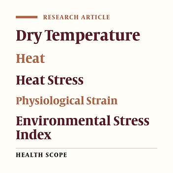 A Comparison of the Correlation Between ESI and Other Thermal Indices (WBGT, WBDT, TWL, HI, SET, PET, PSI, and PSIHR): A Field Study