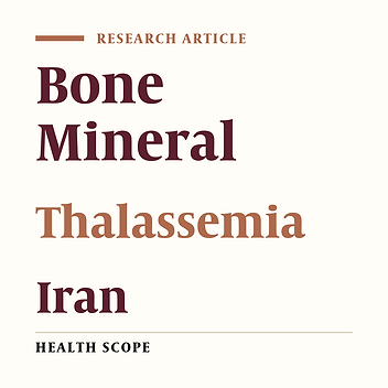 Bone Mineral Density (BMD) and Chemical Biomarkers Among Patients with Thalassemia Major and Intermedia in Iran