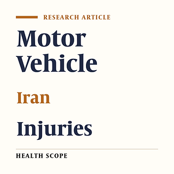 Human and Vehicle Factors in Motor Vehicle Crashes and Severity of Related Injuries in South East Iran