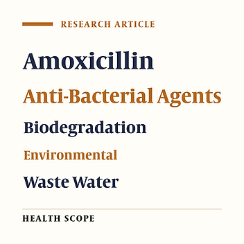 Cover image of the article: Modeling Amoxicillin Removal From Aquatic Environments in Biofilters