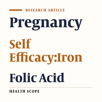 The Effect of Education on Nutrition Behavioral Intention and Self- Efficacy in Women