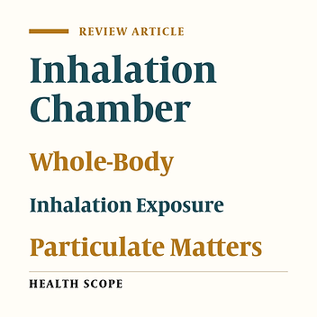 Particulate Matter Inhalation Exposure Chambers and Parameters Affecting Their Performance: A Systematic Review Study