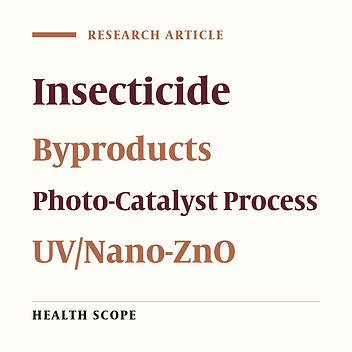 Toxicity of Malathion and Diazinon Byproducts Generated Through the UV/Nano-Zn Process
