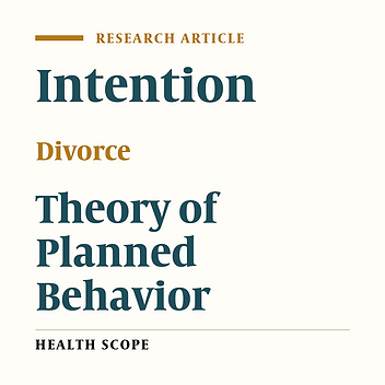 Determinants of Intention to Divorce Petition Based on the Theory of Planned Behavior