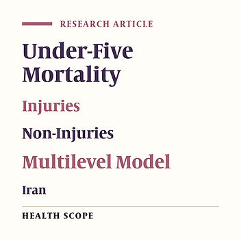 Injury- and Non-Injury-Related Factors Associated with Under Five Mortality in Iran: A Multilevel Study
