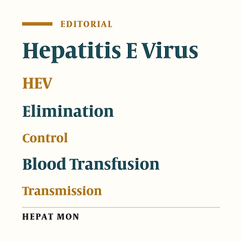 Hepatitis E Virus; An Underestimated Threat for the Viral Hepatitis Elimination Program
