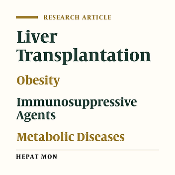 Prevalence and Risk Factors for Obesity After Liver Transplantation: A Single-Center Experience