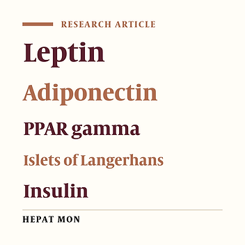 The effects of Leptin and Adiponectin on Pdx1, Foxm1, and PPARγ Transcription in Rat Islets of Langerhans