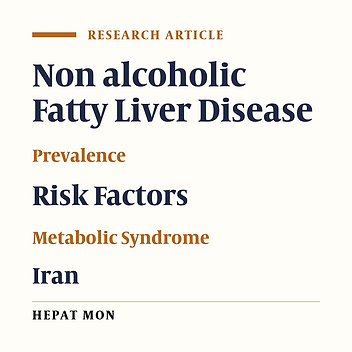 Non Alcoholic Fatty Liver Disease in Southern Iran: A Population Based Study