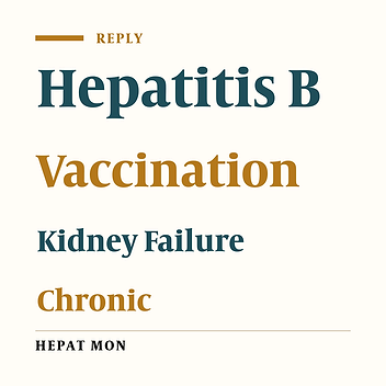 Three Doses of Hepatitis B Vaccine or Four Doses in Chronic Renal Failure