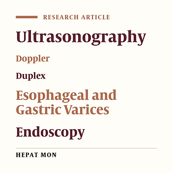 Doppler Surrogate Endoscopy for Screening Esophageal Varices in Patients With Cirrhosis