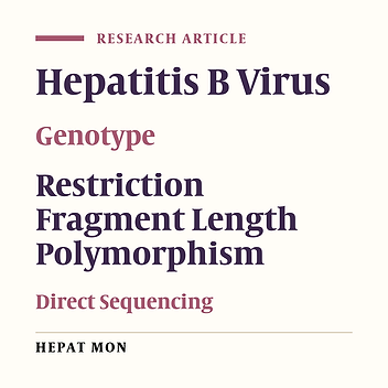 Evaluation of PCR-RFLP in the Pre-S Region as Molecular Method for Hepatitis B Virus Genotyping