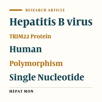 Tripartite Motif-Containing 22 Gene -364T/C Polymorphism Associated With Hepatitis B Virus Infection in Chinese Han Population