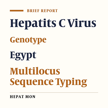 Hepatitis C Virus NS5B Sequence-Based Genotyping Analysis of Patients From the Sharkia Governorate, Egypt