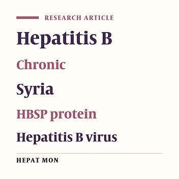 Hepatitis B Splice-Generated Protein Antibodies in Syrian Chronic Hepatitis B Patients: Incidence and Significance