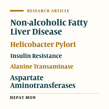 The Effect of Helicobacter Pylori Eradication on Liver Fat Content in Subjects With Non-Alcoholic Fatty Liver Disease: A Randomized Open-Label Clinical Trial