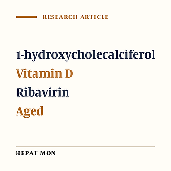 Efficacy of Alfacalcidol on PEG-IFN/ Ribavirin Combination Therapy for Elderly Patients With Chronic Hepatitis C: A Pilot Study