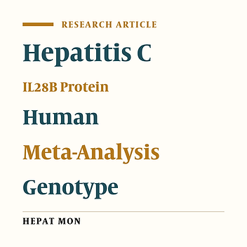 Mysterious Linkages Between Hepatitis C Virus Genotypes, Interleukin-28B Genotypes and Viral Clearance- A Meta-Analysis
