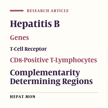 Analysis of T Cell Receptor Vβ Diversity in Peripheral CD4+ and CD8+ T Lymphocytes Obtained From Patients With Chronic Severe Hepatitis B