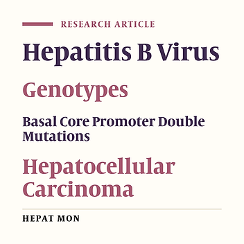 The Effect of HBV Genotype C on the Development of HCC Differs Between Wild-Type Viruses and Those With BCP Double Mutations (T1762A1764)