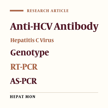 Serological Assay and Genotyping of Hepatitis C Virus in Infected Patients in Zanjan Province