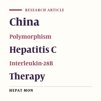 The Role of Interleukin-28b Gene Polymorphisms in Chinese Patients With Chronic Hepatitis C Treated With Pegylated Interferon and Ribavirin