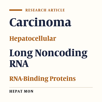 Long Noncoding RNAs in Interaction With RNA Binding Proteins in Hepatocellular Carcinoma