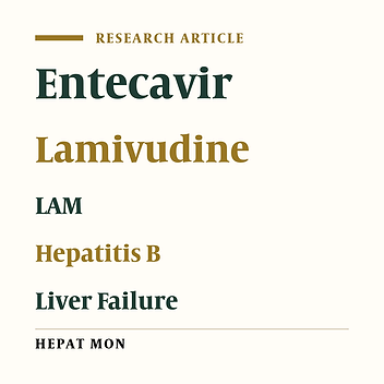 Entecavir Versus Lamivudine Therapy for Patients With Chronic Hepatitis B-Associated Liver Failure: A Meta-Analysis