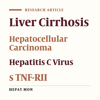 Diagnostic Value of Serum Level of Soluble Tumor Necrosis Factor Receptor IIα in Egyptian Patients With Chronic Hepatitis C Virus Infection and Hepatocellular Carcinoma
