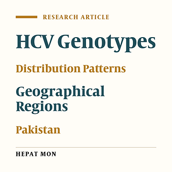 Geographic Distribution of Hepatitis C Virus Genotypes in Pakistan