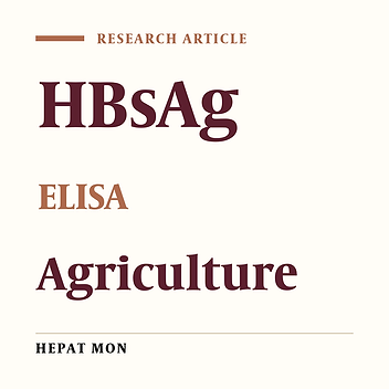 Cover image of the article: Epidemiology of Hepatitis B in the Reproductive-Age Female Farmworkers of Southeastern Turkey