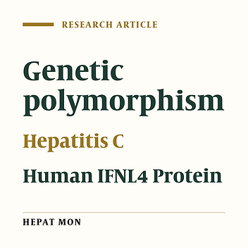 The Impact of IFNL4 rs12979860 Polymorphism on Spontaneous Clearance of Hepatitis C; A Case-Control Study