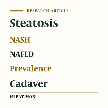 Cover image of the article: NAFLD Prevalence in a Young Cadaveric Organ Donor Population