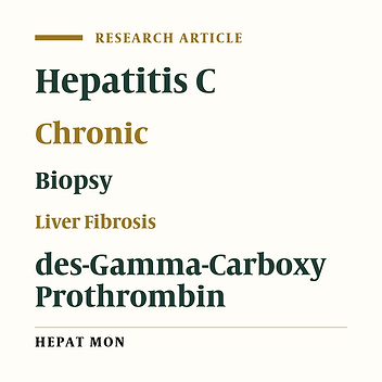 Serum NX-DCP as a New Noninvasive Model to Predict Significant Liver Fibrosis in Chronic Hepatitis C