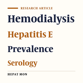 Anti-Hepatitis E Antibody in Hemodialysis Patients in Isfahan, Iran: Prevalence and Risk Factors