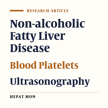 Association Between Platelet Count as a Noninvasive Marker and Ultrasonographic Grading in Patients With Nonalcoholic Fatty Liver Disease