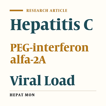 Efficacy of 24-Week Pegylated Interferon Alpha and Ribavirin Combination Therapy in Highly Selected Patients Infected With Hepatitis C Virus Genotype 1