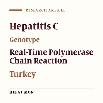 Distribution and Predominance of Genotype 3 in Hepatitis C Virus Carriers in the Province of Kahramanmaras, Turkey