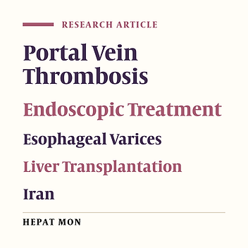 Risk Factors for Portal Vein Thrombosis in Patients With Cirrhosis Awaiting Liver Transplantation in Shiraz, Iran